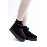 Boto Women's Snow Boots On Platform Lined With Fur Black Xamella | Shoptok.si