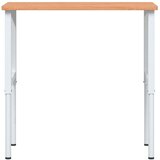  Radni stol 100x60x(71,5-98) cm od masivne bukovine pravokutni Slike