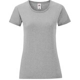 Fruit Of The Loom Iconic Grey Women's T-shirt in combed cotton | Shoptok.si