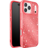 AVIZAR Ovitek za iPhone 17 Pro, dvobarvna zasnova in bleščeča obdelava, Rdeča, (5000190645) | Shoptok.si