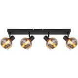 Globo 54309-4B - Stropno spot svetlo TOKKI 4xE14/40W/230V crno | Eponuda.com