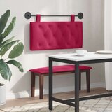  Držeće uzglavlje Zidne Vinska crvena 100 x 55 x 7 cm Baršun - boja crnog vina 90 cm bez LED | shoptok.hr