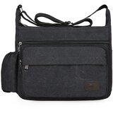 INF Platnena torba z več žepi Black, (21644045) Cene