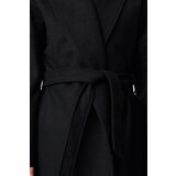 Trendyol Black Button Detailed Slit Oversize Coat | Shoptok.si