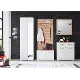 MID.YOU OMARA ZA ČEVLJE bela, barve hrasta | Shoptok.si