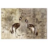  Slika - Retro Cranes (1 Part) Wide 60x40 Na talijanskom platnu | shoptok.hr