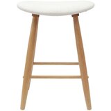 Trpezarijske stolice 2 kom. Čvrsto drvo od gume Prirodna Smeđa 46 x 37 x 63 cm | shoptok.hr