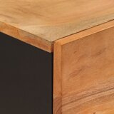  Visoka komoda s 3 vrata 40x33x110 cm od drva bagrema i željeza | shoptok.hr