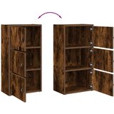 vidaXL Knjižna omara dimljeni hrast 40x24x77 cm inženirski les | Shoptok.si