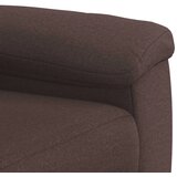  Set sofe 2 pcs Tamno smeđa Tkanina - Tamno smeđa 1 sjedalo + trosjed | shoptok.hr