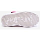 Boto Children's Velcro Ballerinas In Print Navy Blue And Pink Selah | shoptok.hr