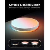 GOVEE LED RGBICWW prigu&amp;scaron;iva stropna LED svetiljka/55W/230V, prečnik 46 cm Matter Wi-Fi Slike