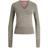 JJXX Puloverji Knit Aretha L/S - Brindle Kostanjeva Cene