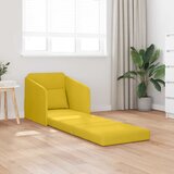 Krevet na razvlačenje Žuta 65 x 80 x 83 cm Baršun | Eponuda.com