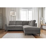 Miuform Siva sklopiva kutna garnitura od samta (s desnim kutom) Lofty Lilly – | shoptok.hr