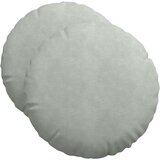  Jastučići za sjedenje 2 pcs Svijetlo siva Ø50 x 19 cm Baršun | shoptok.hr