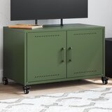 Furnova TV omarica olivno zelena 68x39x43,5 cm jeklo, (21924400) Cene