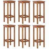  7-dijelni vrtni barski set od masivnog bagremovog drva Smeđa 150 cm table length | Shoptok.si
