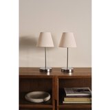 Jotex Bež/u sjajno srebrnoj boji tekstilna stolna lampa (visina 39 cm) Lasse – | shoptok.hr