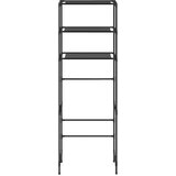  Stalak za pohranu iznad toaleta s 3 razine crni 53x28x169 cm | Eponuda.ba