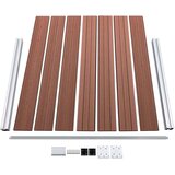 vidaXL Komplet ograjnih panelov WPC 872x146 cm rjav | Shoptok.si
