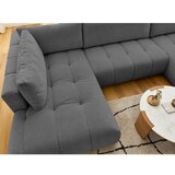 Bobochic Paris Tamno siva sklopiva/s prostorom za odlaganje kutna garnitura (s lijevim kutom/u obliku slova "U") Fuji – | shoptok.hr