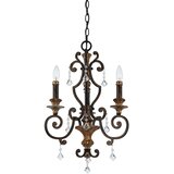 Elstead Lighting Quoizel QZ-MARQUETTE3 - Luster na lancu MARQUETTE 3xE14/60W/230V, bronzan | Eponuda.com