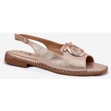 S. BARSKI Elegant Sandals With Decoration On Flat Heel S.Barski | ePonuda.com