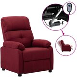  Električni naslonjač od tkanine crvena boja vina | shoptok.hr