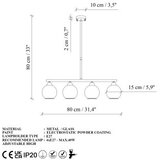 Opviq Luster Benek-15-14436, 80x15x80cm, IP20, Šareno | Eponuda.ba