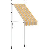 Tenda na ručno uvlačenje 100 cm žuto-plava prugasta | Eponuda.com