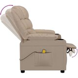  Masažna fotelja od umjetne kože boja cappuccina - Boja cappuccina 1 | shoptok.hr