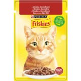 Purina sosić za odrasle mačke friskies, govedina, 85g