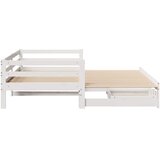  Dnevni krevet na razvlačenje s ladicama bez madraca 90 x 190 cm | Eponuda.com