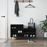 vidaXL Omarica za čevlje črna 102x36x60 cm inženirski les | Shoptok.si
