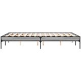  Okvir za krevet boja hrasta 140x190cm konstruirano drvo i metal | shoptok.hr