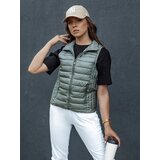 DStreet Women's quilted vest with stand-up collar STYLISHZ green Cene