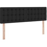  LED krevet za pohranu s madracem Crna 140 x 190 cm Tkanina | shoptok.hr