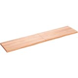 vidaXL Stenska polica svetlo rjava 180x40x4 cm trdna hrastovina Cene
