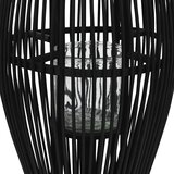 Viseći svijećnjak od bambusa crni 95 cm | Eponuda.com