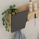 Livetastic Stenski Obešalnik Eleva, Barva Hrasta, Antracit | Shoptok.si