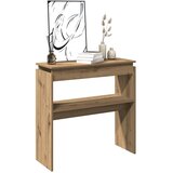vidaXL Konzolna mizica artisan hrast 80x30x80 cm inženirski les | Shoptok.si