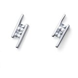 Oliver Weber foursquare 925ag crystal srebrne min&#273uše sa swarovski zirconia ( 62078 ) | ePonuda.com