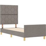  Krevetna konstrukcija Sivo-smeđa 80 x 200 cm tkanina | shoptok.hr