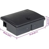 vidaXL Zamke za miševe 10 kom crne 13x10x4 cm | shoptok.hr