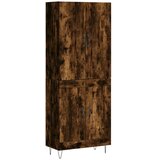  Visoka komoda dimljeni hrast 69,5x34x180 cm konstruiranog drva | shoptok.hr