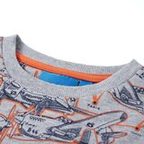  Dječja topla majica siva prošarana 116 | shoptok.hr