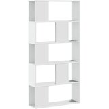  Regal za knjige 5 razina bijeli 80,5 x 23,5 x 162,5 cm drveni | shoptok.hr