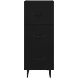  Komoda crna 34 5 x 34 x 90 cm od konstruiranog drva | shoptok.hr