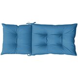  Jastuci za stolice 4 kom prošarano plavi 120x50x7 cm od tkanine | shoptok.hr